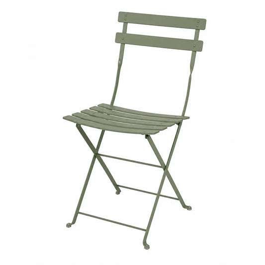Krzesło składane stalowe zielone 82 cm